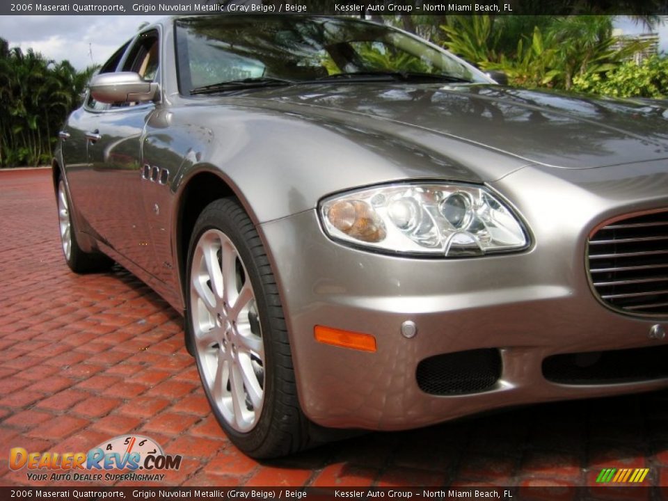 2006 Maserati Quattroporte Grigio Nuvolari Metallic (Gray Beige) / Beige Photo #9