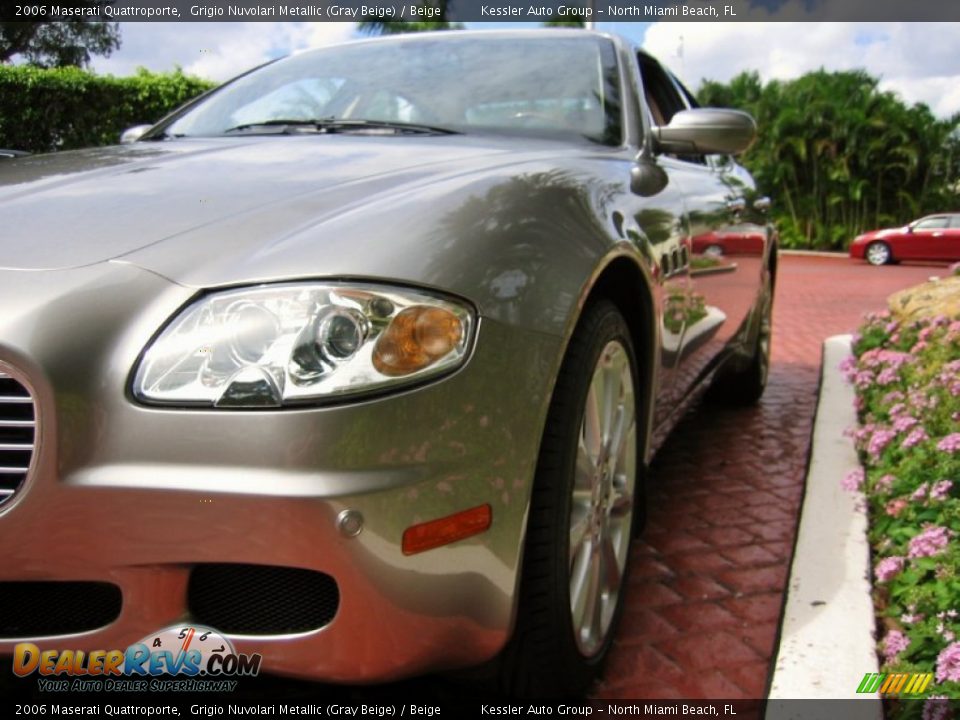 2006 Maserati Quattroporte Grigio Nuvolari Metallic (Gray Beige) / Beige Photo #10