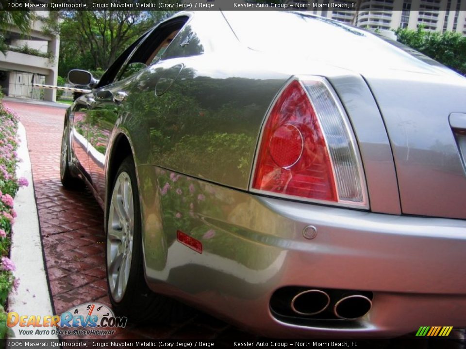 2006 Maserati Quattroporte Grigio Nuvolari Metallic (Gray Beige) / Beige Photo #11