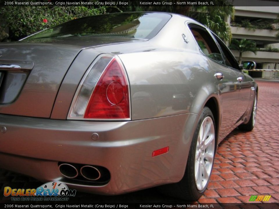 2006 Maserati Quattroporte Grigio Nuvolari Metallic (Gray Beige) / Beige Photo #12