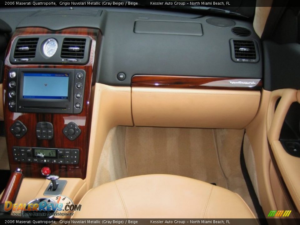 2006 Maserati Quattroporte Grigio Nuvolari Metallic (Gray Beige) / Beige Photo #23