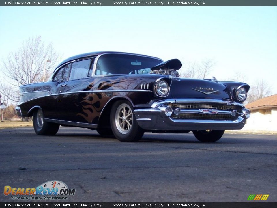 1957 Chevrolet Bel Air Pro-Street Hard Top Black / Grey Photo #2