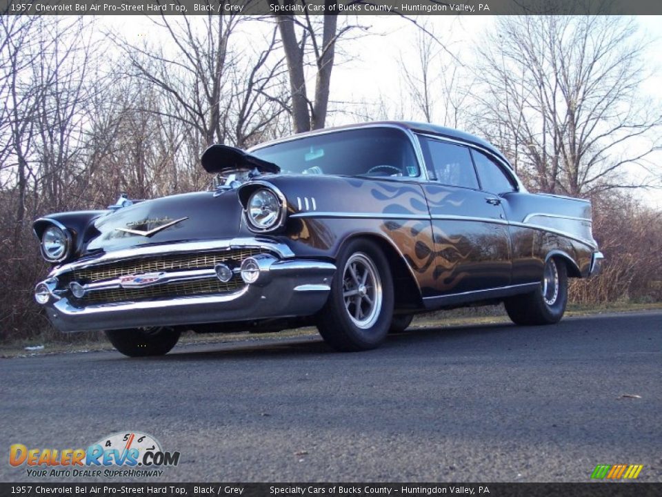 1957 Chevrolet Bel Air Pro-Street Hard Top Black / Grey Photo #4