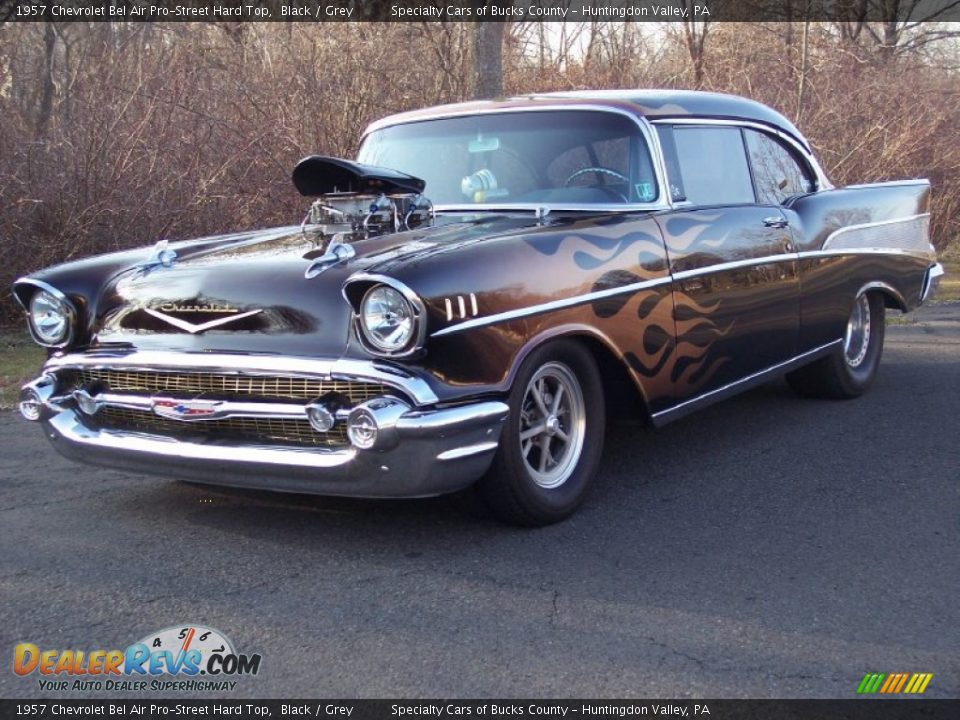 1957 Chevrolet Bel Air Pro-Street Hard Top Black / Grey Photo #5