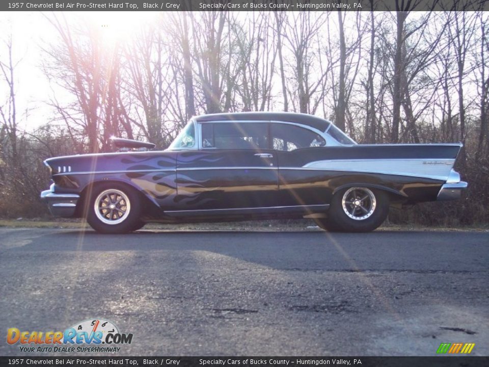 1957 Chevrolet Bel Air Pro-Street Hard Top Black / Grey Photo #9