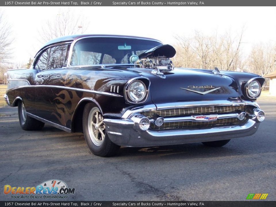 Front 3/4 View of 1957 Chevrolet Bel Air Pro-Street Hard Top Photo #11