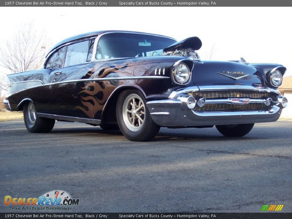 1957 Chevrolet Bel Air Pro-Street Hard Top Black / Grey Photo #13