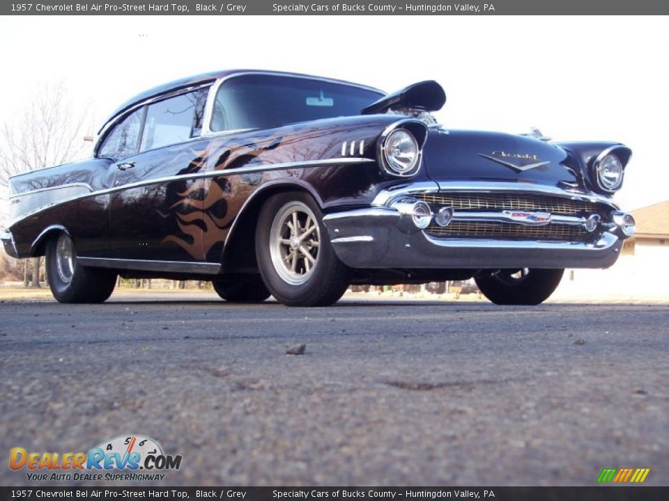 1957 Chevrolet Bel Air Pro-Street Hard Top Black / Grey Photo #14