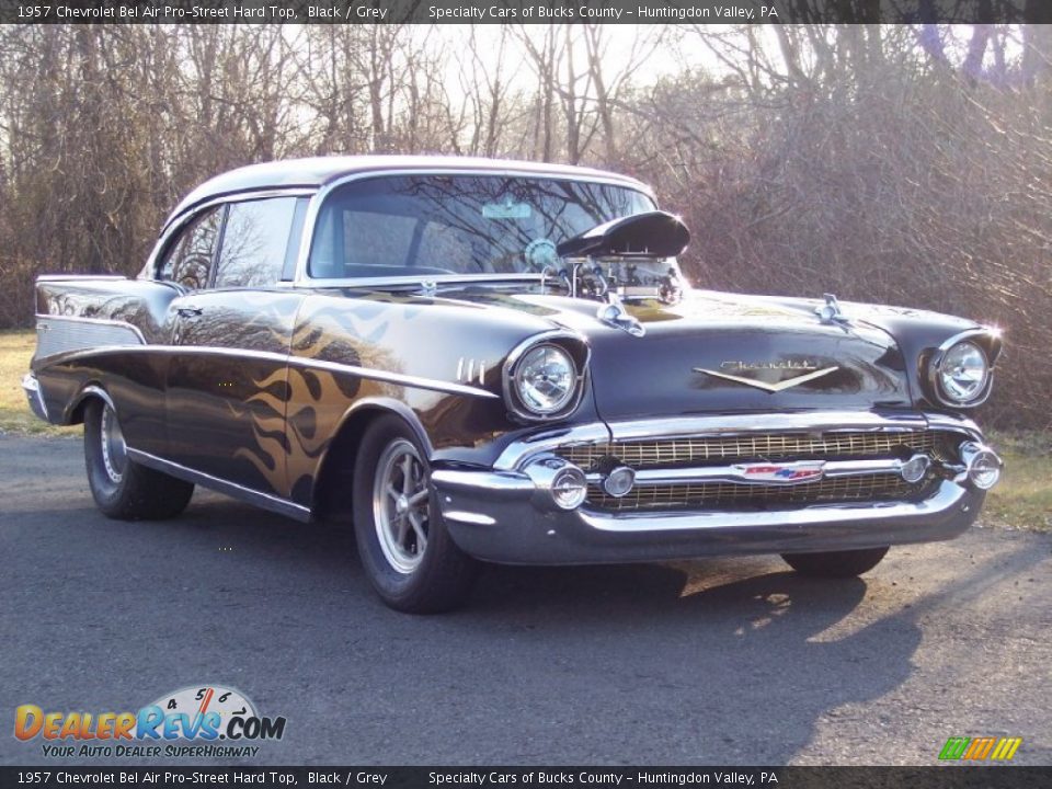 1957 Chevrolet Bel Air Pro-Street Hard Top Black / Grey Photo #15