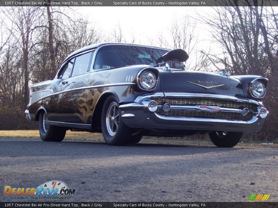 1957 Chevrolet Bel Air Pro-Street Hard Top Black / Grey Photo #16