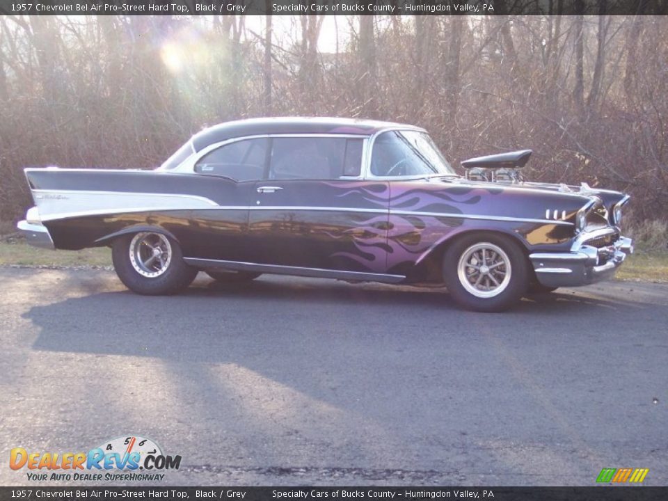 1957 Chevrolet Bel Air Pro-Street Hard Top Black / Grey Photo #18