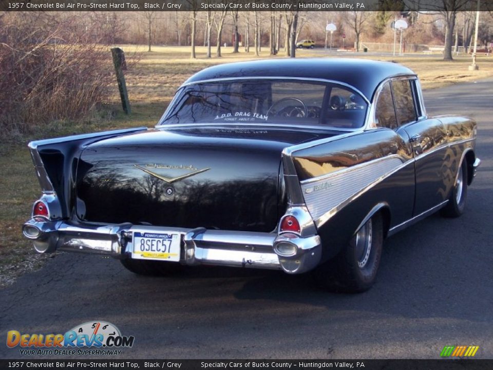 Black 1957 Chevrolet Bel Air Pro-Street Hard Top Photo #22
