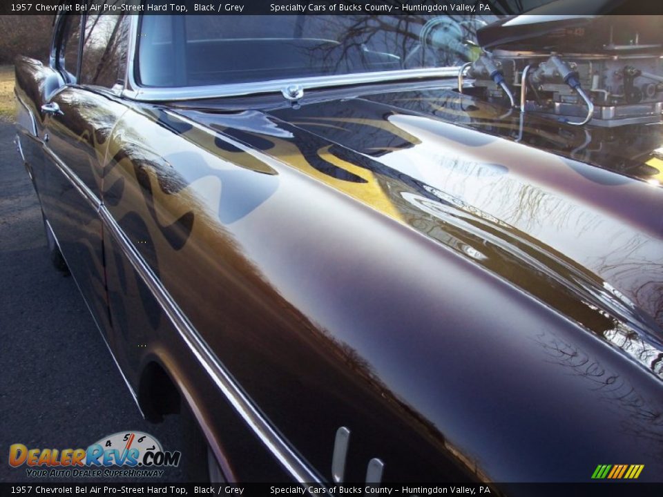1957 Chevrolet Bel Air Pro-Street Hard Top Black / Grey Photo #24