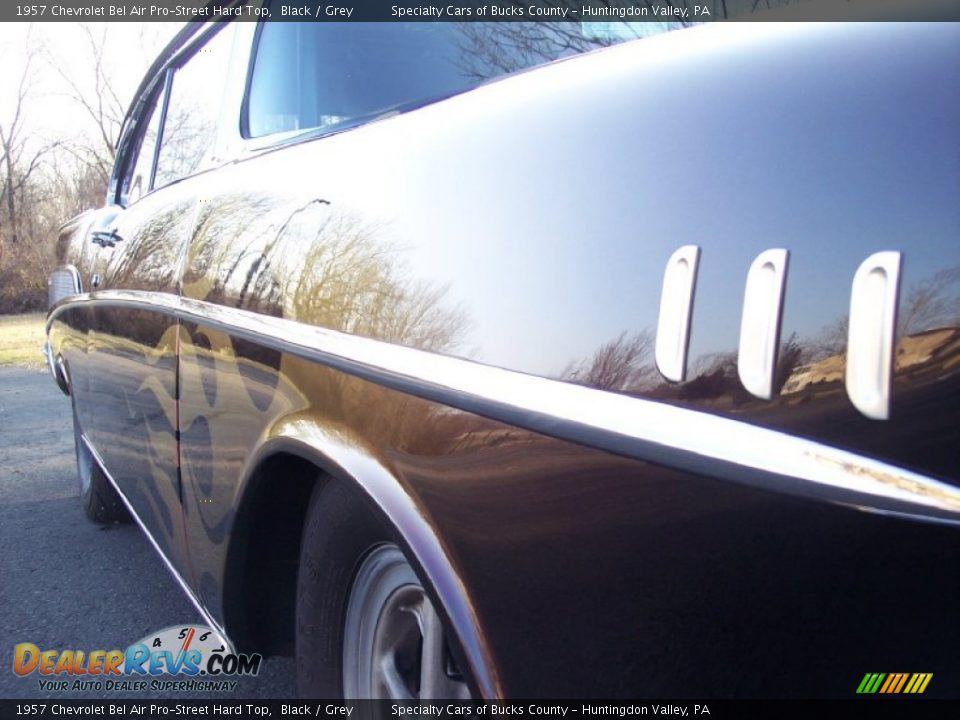 1957 Chevrolet Bel Air Pro-Street Hard Top Black / Grey Photo #26