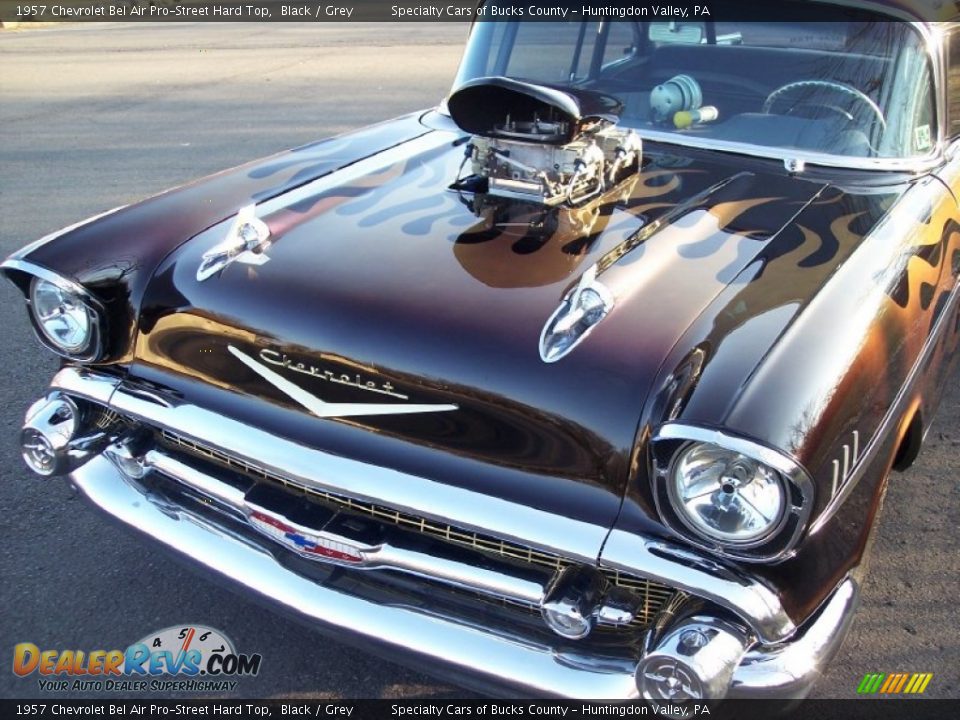1957 Chevrolet Bel Air Pro-Street Hard Top Black / Grey Photo #30