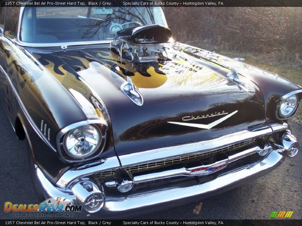 1957 Chevrolet Bel Air Pro-Street Hard Top Black / Grey Photo #31