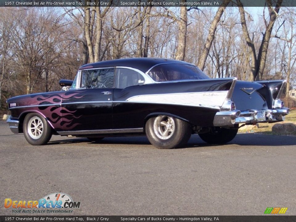 1957 Chevrolet Bel Air Pro-Street Hard Top Black / Grey Photo #32