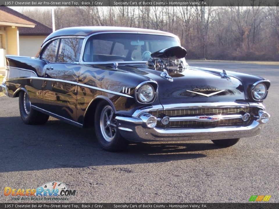 1957 Chevrolet Bel Air Pro-Street Hard Top Black / Grey Photo #35