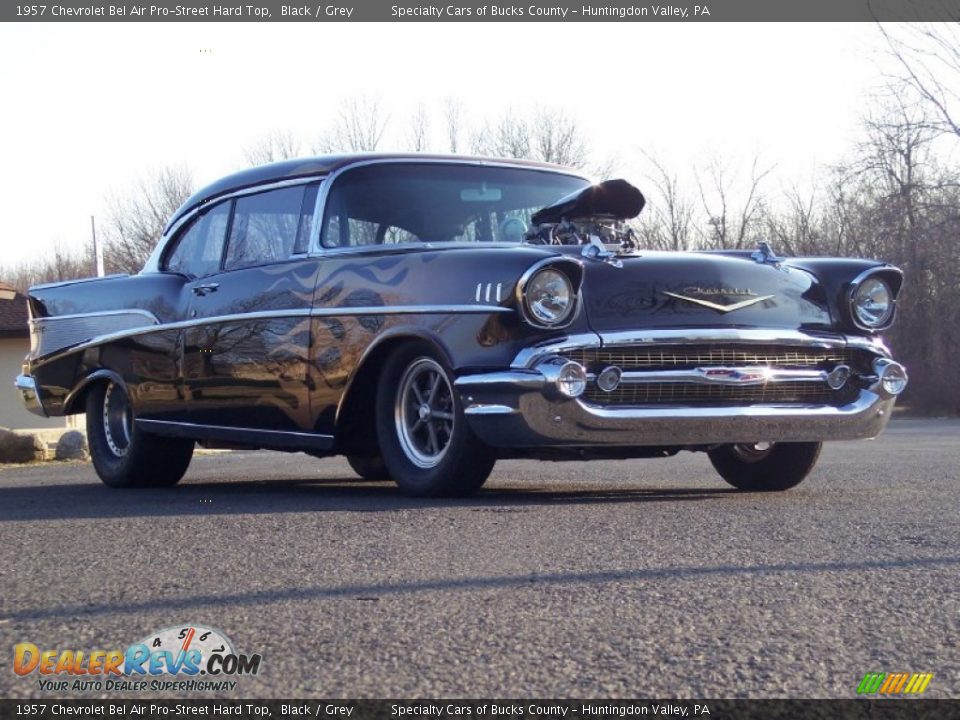 1957 Chevrolet Bel Air Pro-Street Hard Top Black / Grey Photo #36