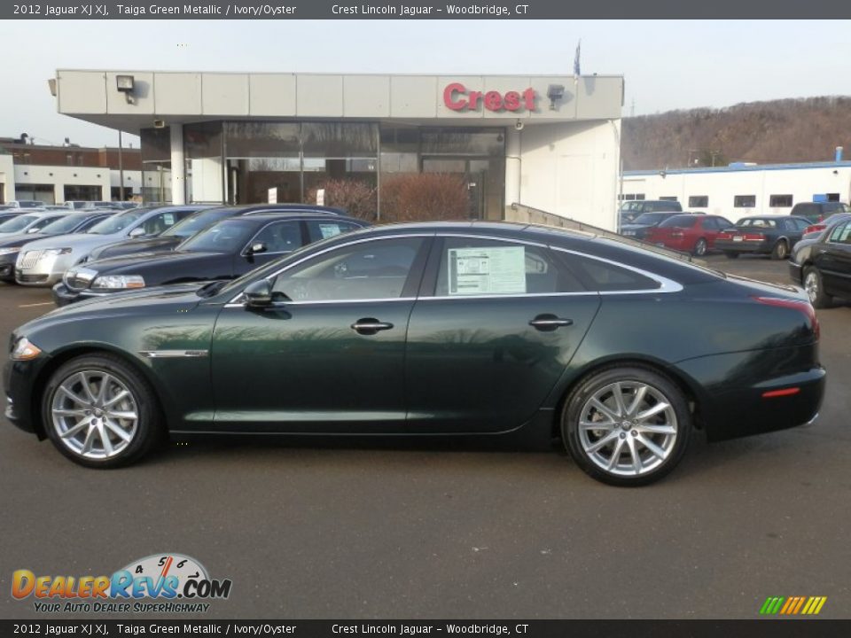 2012 Jaguar XJ XJ Taiga Green Metallic / Ivory/Oyster Photo #1