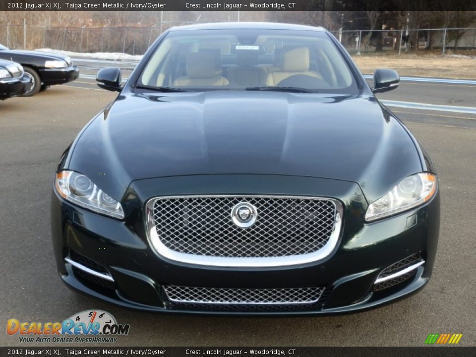 2012 Jaguar XJ XJ Taiga Green Metallic / Ivory/Oyster Photo #3
