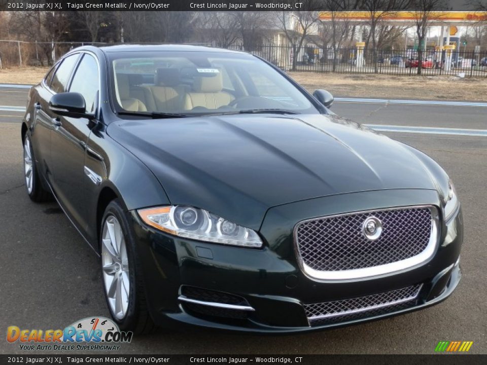 2012 Jaguar XJ XJ Taiga Green Metallic / Ivory/Oyster Photo #4