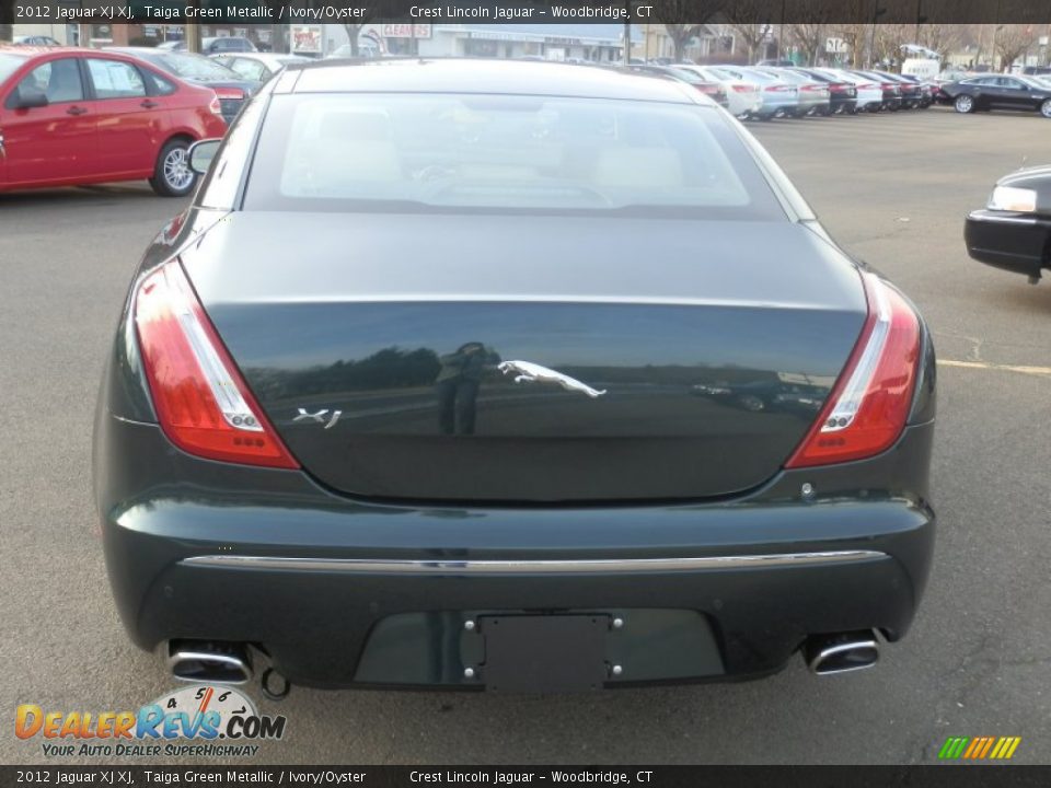 2012 Jaguar XJ XJ Taiga Green Metallic / Ivory/Oyster Photo #6