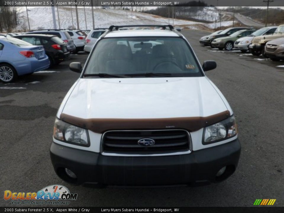 2003 Subaru Forester 2.5 X Aspen White / Gray Photo #2