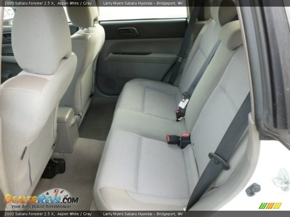 2003 Subaru Forester 2.5 X Aspen White / Gray Photo #14