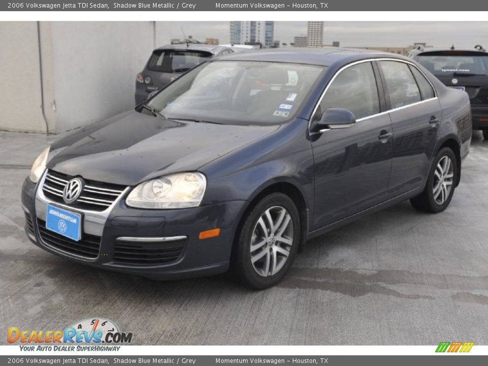 2006 Volkswagen Jetta TDI Sedan Shadow Blue Metallic / Grey Photo #3