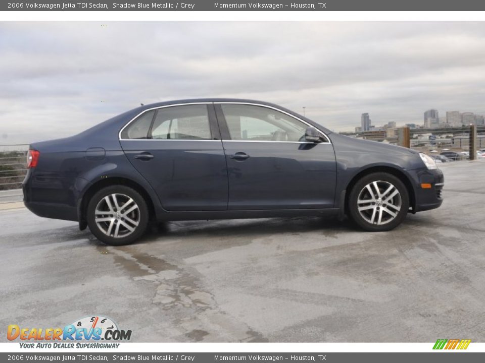 2006 Volkswagen Jetta TDI Sedan Shadow Blue Metallic / Grey Photo #6