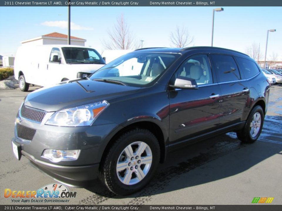 2011 Chevrolet Traverse LT AWD Cyber Gray Metallic / Dark Gray/Light Gray Photo #3