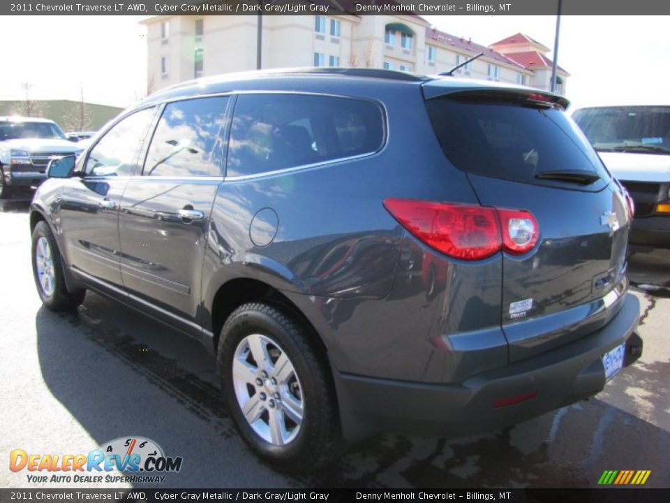 2011 Chevrolet Traverse LT AWD Cyber Gray Metallic / Dark Gray/Light Gray Photo #5