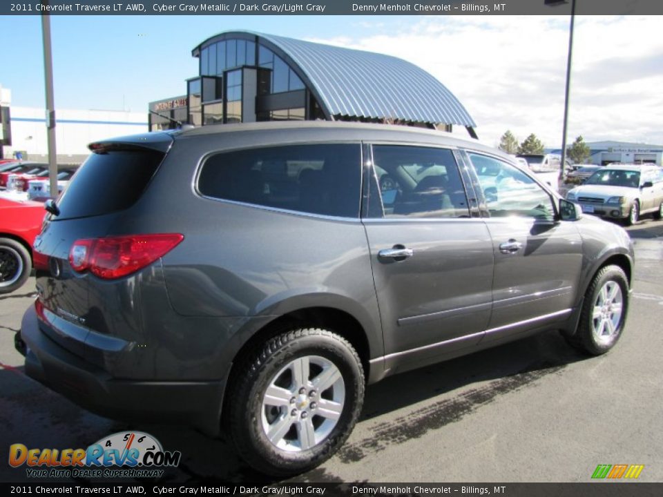 2011 Chevrolet Traverse LT AWD Cyber Gray Metallic / Dark Gray/Light Gray Photo #7