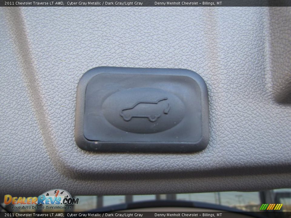 2011 Chevrolet Traverse LT AWD Cyber Gray Metallic / Dark Gray/Light Gray Photo #36