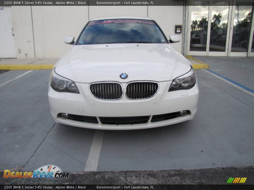 2005 BMW 5 Series 545i Sedan Alpine White / Black Photo #2