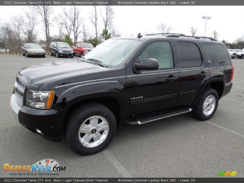 2012 Chevrolet Tahoe Z71 4x4 Black / Light Titanium/Dark Titanium Photo #1