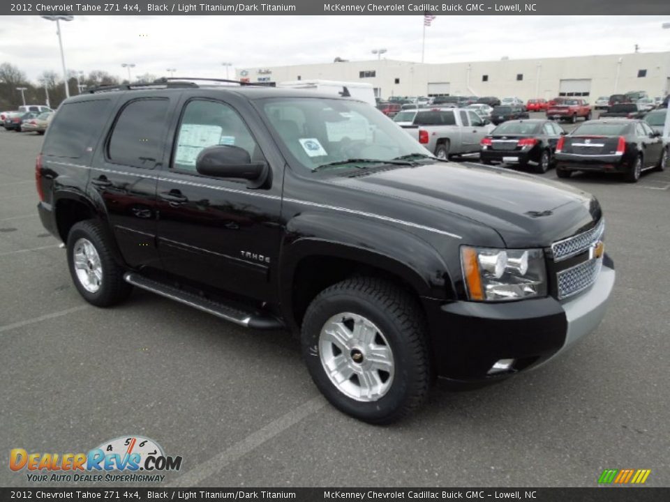 2012 Chevrolet Tahoe Z71 4x4 Black / Light Titanium/Dark Titanium Photo #5