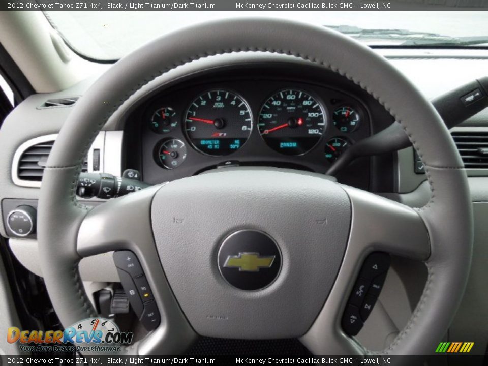 2012 Chevrolet Tahoe Z71 4x4 Black / Light Titanium/Dark Titanium Photo #14
