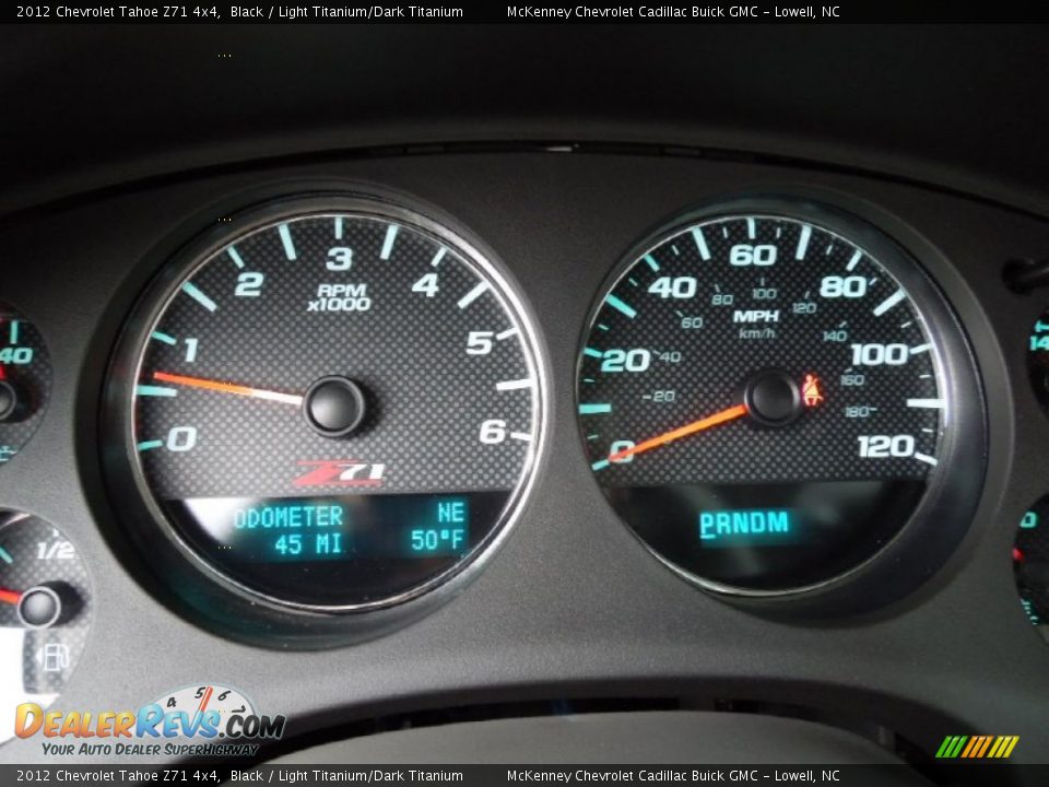 2012 Chevrolet Tahoe Z71 4x4 Black / Light Titanium/Dark Titanium Photo #15