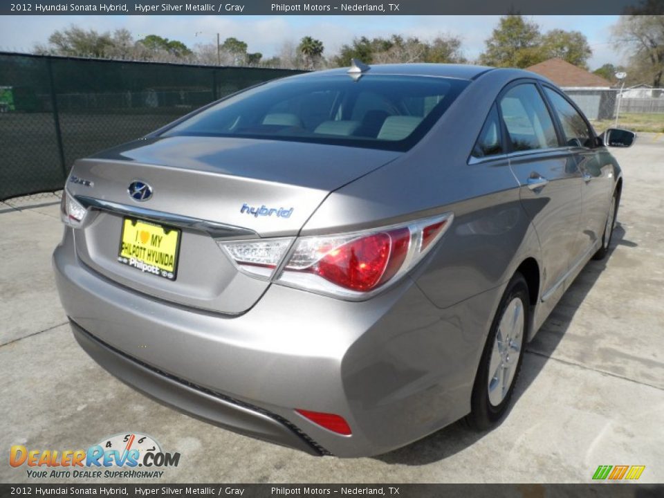 2012 Hyundai Sonata Hybrid Hyper Silver Metallic / Gray Photo #3