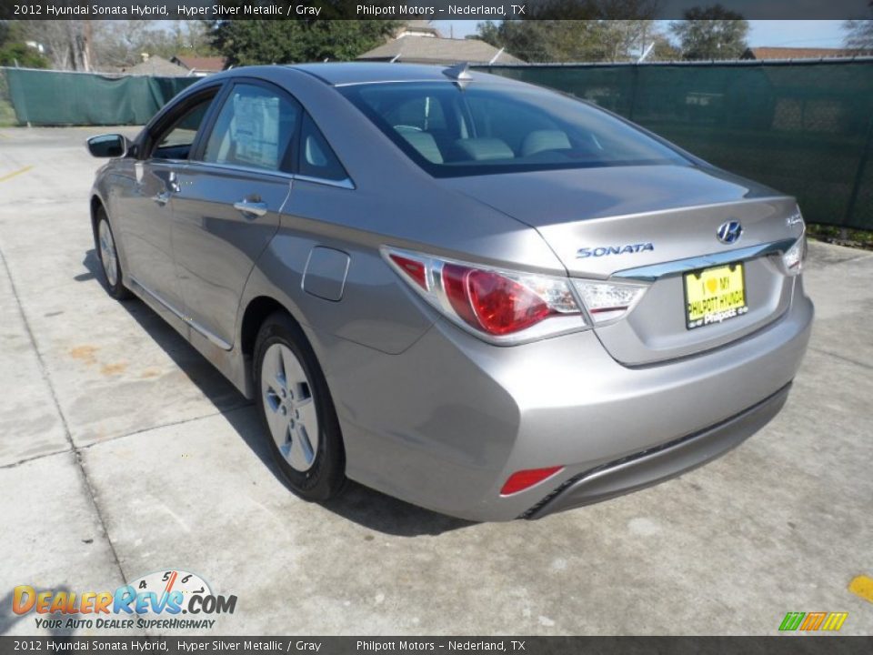 2012 Hyundai Sonata Hybrid Hyper Silver Metallic / Gray Photo #5