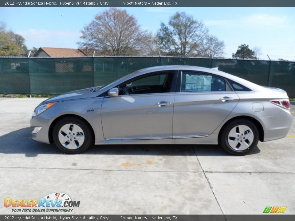 2012 Hyundai Sonata Hybrid Hyper Silver Metallic / Gray Photo #6