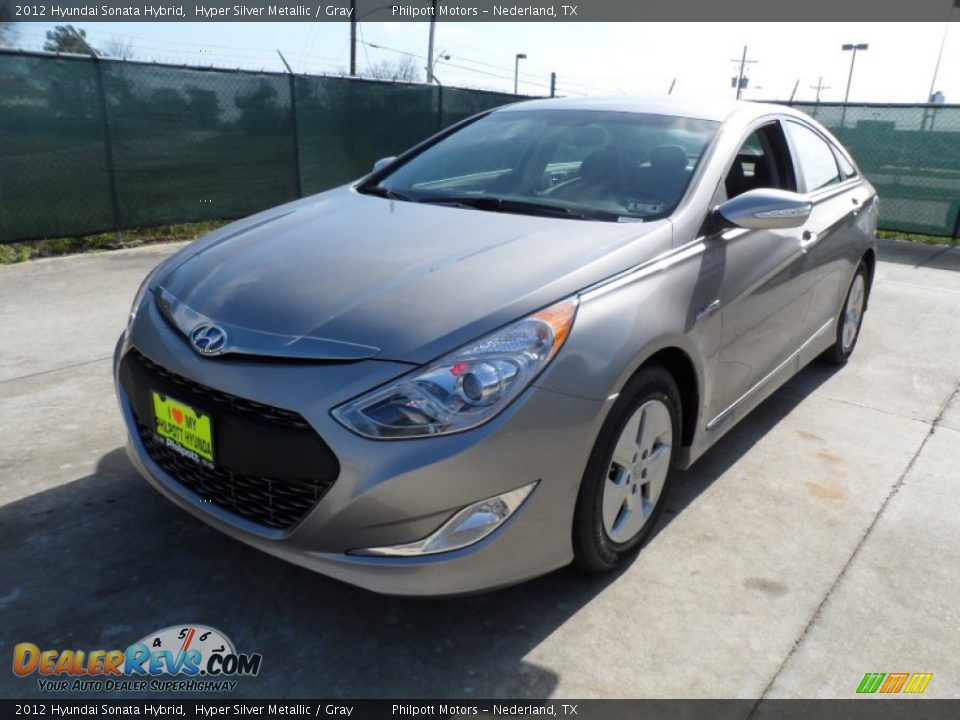 2012 Hyundai Sonata Hybrid Hyper Silver Metallic / Gray Photo #7