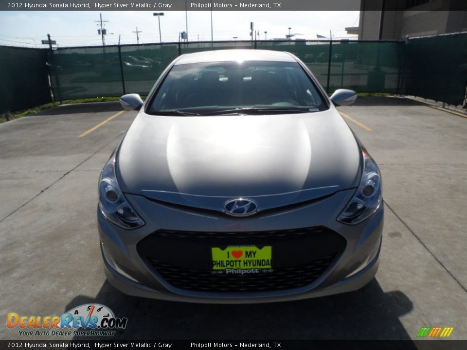 2012 Hyundai Sonata Hybrid Hyper Silver Metallic / Gray Photo #8