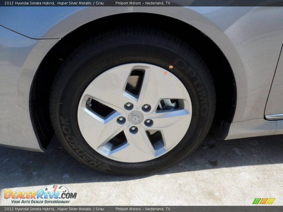 2012 Hyundai Sonata Hybrid Hyper Silver Metallic / Gray Photo #10