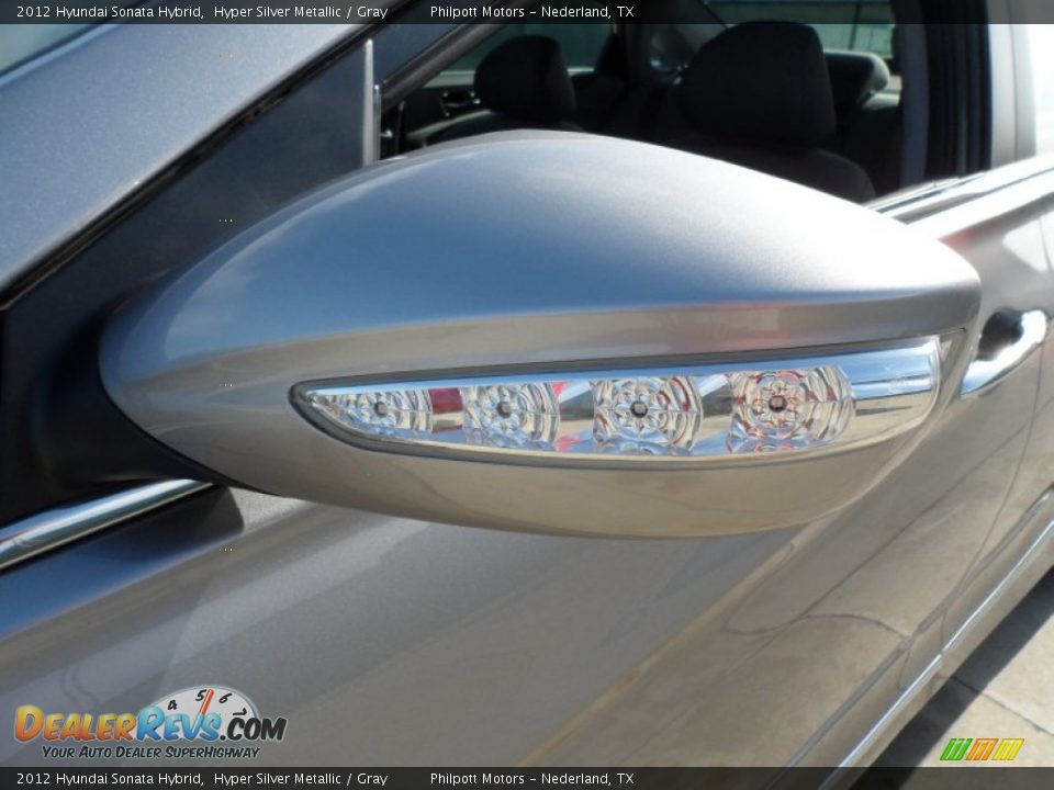 2012 Hyundai Sonata Hybrid Hyper Silver Metallic / Gray Photo #12