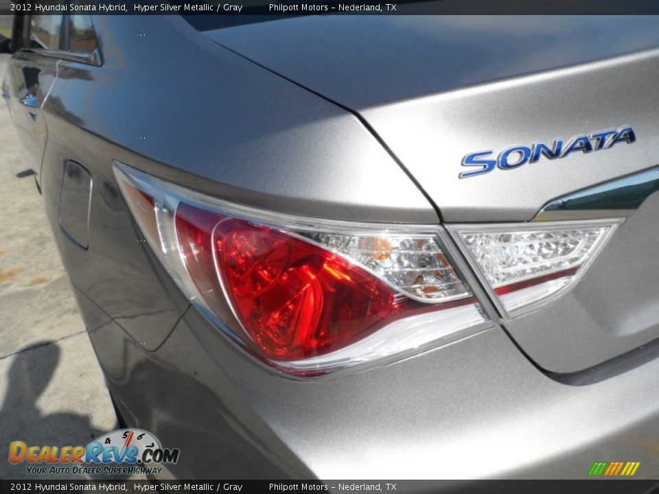 2012 Hyundai Sonata Hybrid Hyper Silver Metallic / Gray Photo #14