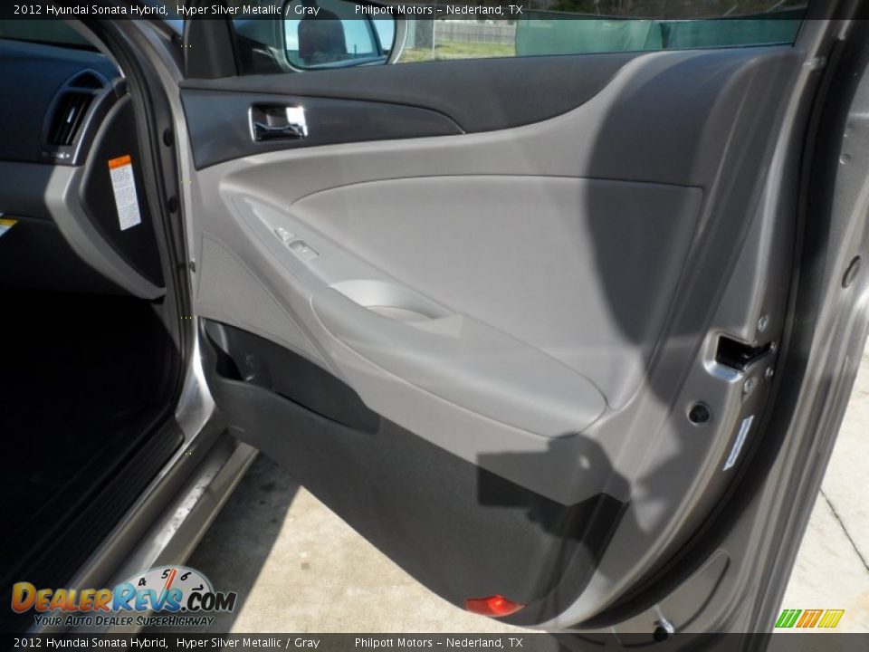2012 Hyundai Sonata Hybrid Hyper Silver Metallic / Gray Photo #20