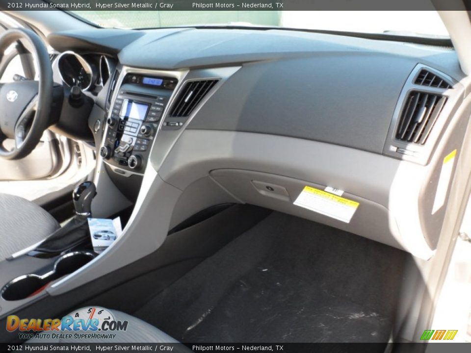 2012 Hyundai Sonata Hybrid Hyper Silver Metallic / Gray Photo #21